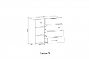 НИЛЬС - 5 Комод в Краснокамске - krasnokamsk.mebel24.online | фото 2