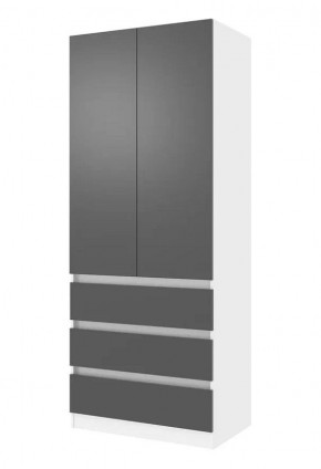 ПАРУС Шкаф 2-х ств. 800 (белый/графит) в Краснокамске - krasnokamsk.mebel24.online | фото