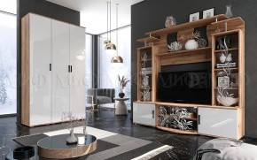 Пенал Виста (Белый глянец/Дуб крафт) в Краснокамске - krasnokamsk.mebel24.online | фото 3