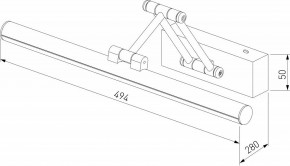 Подсветка для картины Elektrostandard Monza a064138 в Краснокамске - krasnokamsk.mebel24.online | фото 4
