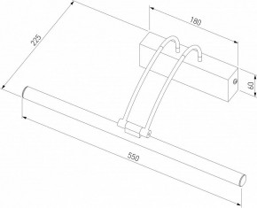Подсветка для зеркала Elektrostandard Simple a063698 в Краснокамске - krasnokamsk.mebel24.online | фото 3