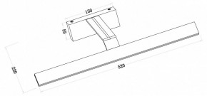 Подсветка для зеркала Maytoni Decart MIR010WL-L12B4K в Краснокамске - krasnokamsk.mebel24.online | фото 3