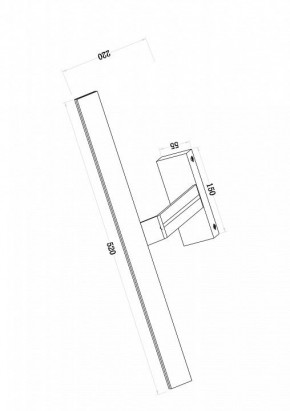 Подсветка для зеркала Maytoni Decart MIR010WL-L12W4K в Краснокамске - krasnokamsk.mebel24.online | фото 3