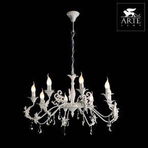 Подвесная люстра Arte Lamp Angelina A5349LM-8WH в Краснокамске - krasnokamsk.mebel24.online | фото 2