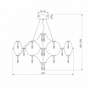 Подвесная люстра Bogate-s Tense 443/1 в Краснокамске - krasnokamsk.mebel24.online | фото 7