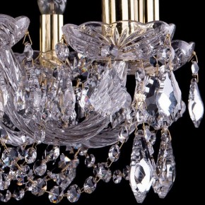 Подвесная люстра Bohemia Ivele Crystal 1402 1402/10/240/G/Leafs в Краснокамске - krasnokamsk.mebel24.online | фото 3