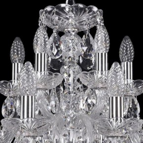 Подвесная люстра Bohemia Ivele Crystal 1402 1402/12+6/240/Ni в Краснокамске - krasnokamsk.mebel24.online | фото 4