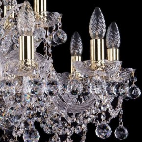 Подвесная люстра Bohemia Ivele Crystal 1411 1411/10+5/240/G/Balls в Краснокамске - krasnokamsk.mebel24.online | фото 2