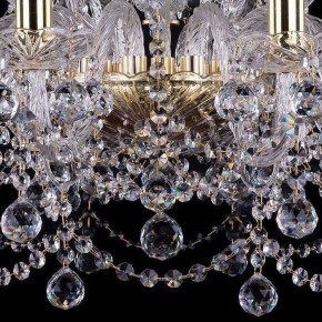 Подвесная люстра Bohemia Ivele Crystal 1411 1411/10+5/240/G/Balls в Краснокамске - krasnokamsk.mebel24.online | фото 3