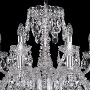 Подвесная люстра Bohemia Ivele Crystal 1411 1411/12+6/300/Ni в Краснокамске - krasnokamsk.mebel24.online | фото 4