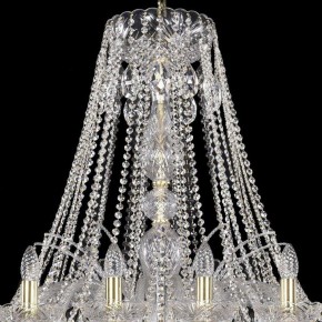 Подвесная люстра Bohemia Ivele Crystal 1411 1411/24/460/G в Краснокамске - krasnokamsk.mebel24.online | фото 4