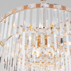 Подвесная люстра Eurosvet Elegante 10130/10 золото/прозрачный хрусталь Strotskis в Краснокамске - krasnokamsk.mebel24.online | фото 5