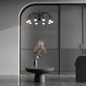 Подвесная люстра Eurosvet Ragno 90034/10 LED черный в Краснокамске - krasnokamsk.mebel24.online | фото 4