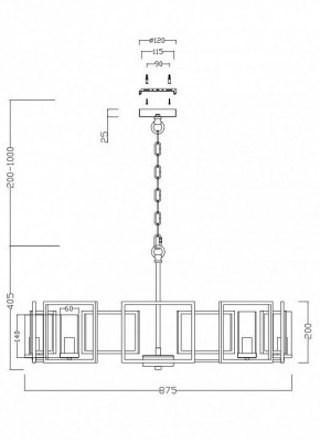 Подвесная люстра Maytoni Bowi H009PL-08G в Краснокамске - krasnokamsk.mebel24.online | фото 4