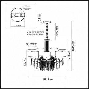 Подвесная люстра Odeon Light Nicole 4886/7 в Краснокамске - krasnokamsk.mebel24.online | фото 7
