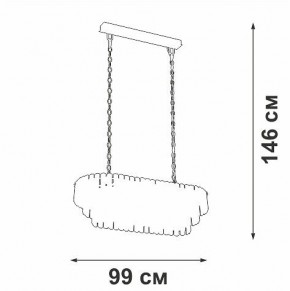 Подвесная люстра Vitaluce V5353 V5353-8/19 в Краснокамске - krasnokamsk.mebel24.online | фото 4