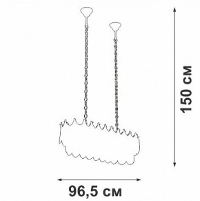 Подвесная люстра Vitaluce V58120 V58120-8/11 в Краснокамске - krasnokamsk.mebel24.online | фото 3