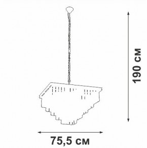 Подвесная люстра Vitaluce V5818 V5818-8/13 в Краснокамске - krasnokamsk.mebel24.online | фото 5