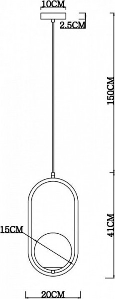 Подвесной светильник Arte Lamp Matisse A7745SP-1AB в Краснокамске - krasnokamsk.mebel24.online | фото 4