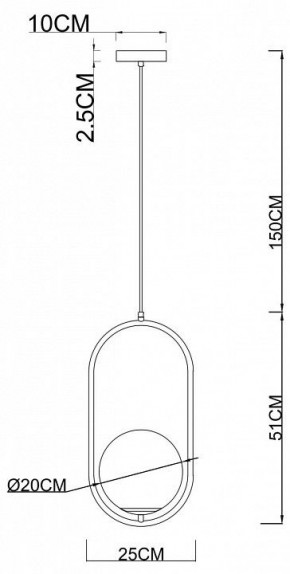 Подвесной светильник Arte Lamp Matisse A7746SP-1AB в Краснокамске - krasnokamsk.mebel24.online | фото 3
