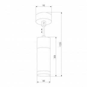 Подвесной светильник Eurosvet Double Topper 50135/1 LED хром/черный в Краснокамске - krasnokamsk.mebel24.online | фото 4