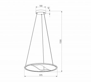 Подвесной светильник Eurosvet Occhio 40027/1 LED серый в Краснокамске - krasnokamsk.mebel24.online | фото 5