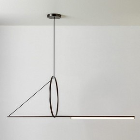 Подвесной светильник Imperiumloft Suspension Cercle Et Trait – Graphite Satine 40.1282-0 в Краснокамске - krasnokamsk.mebel24.online | фото