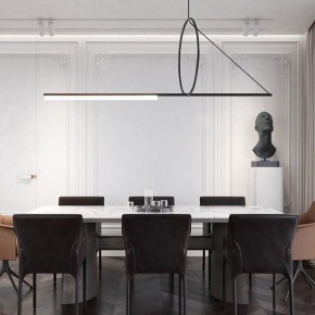 Подвесной светильник Imperiumloft Suspension Cercle Et Trait – Graphite Satine 40.1282-0 в Краснокамске - krasnokamsk.mebel24.online | фото 6