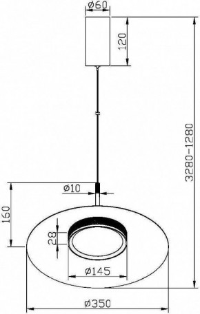 Подвесной светильник Maytoni Halo MOD041PL-L15B3K1 в Краснокамске - krasnokamsk.mebel24.online | фото 5