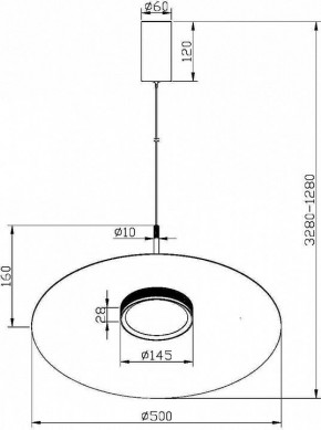 Подвесной светильник Maytoni Halo MOD041PL-L15W3K1 в Краснокамске - krasnokamsk.mebel24.online | фото 4
