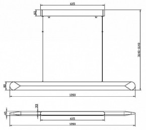 Подвесной светильник Maytoni Motion MOD276PL-L40B3K в Краснокамске - krasnokamsk.mebel24.online | фото 3