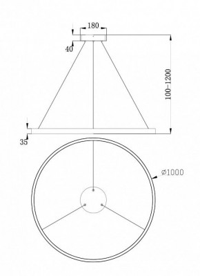 Подвесной светильник Maytoni Rim MOD058PL-L54BS4K в Краснокамске - krasnokamsk.mebel24.online | фото 4