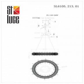 Подвесной светильник ST-Luce Lucchero SL6105.213.01 в Краснокамске - krasnokamsk.mebel24.online | фото 6
