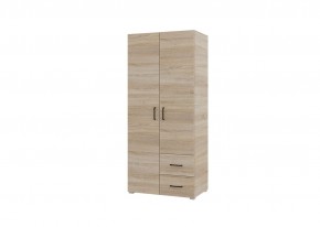 Шкаф 2-х створчатый с ящиками VICTOR (Сонома) в Краснокамске - krasnokamsk.mebel24.online | фото