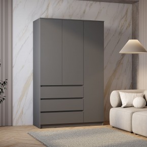 Шкаф 3-х створчатый Симпл ШК-08 (графит) в Краснокамске - krasnokamsk.mebel24.online | фото 3