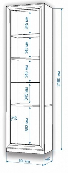 Шкаф для белья Нобиле ВтВ-ФГД-ФГК в Краснокамске - krasnokamsk.mebel24.online | фото 3