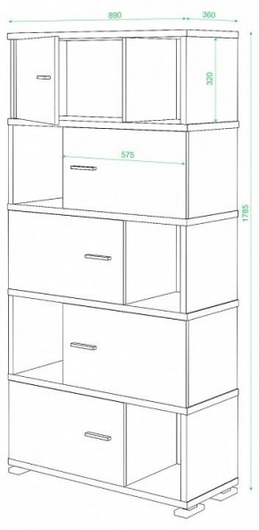 Шкаф комбинированный Домино СБ-30/5 в Краснокамске - krasnokamsk.mebel24.online | фото 3