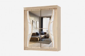 Шкаф-купе Бабочка 1.5 серия Альянс (дуб сонома) в Краснокамске - krasnokamsk.mebel24.online | фото