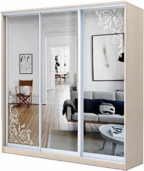 Шкаф-купе ХИТ 22-4-20-656 ОРНАМЕНТ в Краснокамске - krasnokamsk.mebel24.online | фото