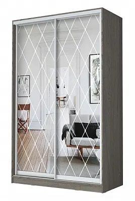 Шкаф-купе ХИТ 24-14-66 РОМБ БОЛЬШОЙ в Краснокамске - krasnokamsk.mebel24.online | фото