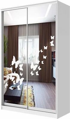 Шкаф-купе ХИТ 24-4-15-66 БАБОЧКИ в Краснокамске - krasnokamsk.mebel24.online | фото