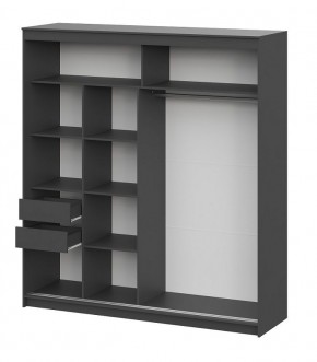Шкаф-купе ШКП 3 МАКС (2000) Графит серый в Краснокамске - krasnokamsk.mebel24.online | фото 3