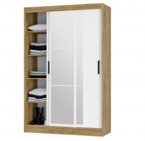 Шкаф-купе Тайм ШКК-03 (крафт/белый) в Краснокамске - krasnokamsk.mebel24.online | фото 3