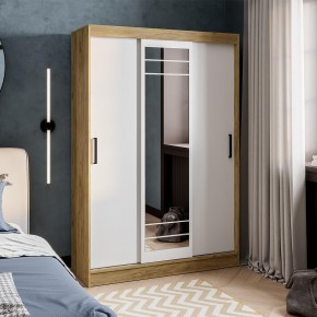 Шкаф-купе Тео ШКК-02 (крафт/белый) в Краснокамске - krasnokamsk.mebel24.online | фото