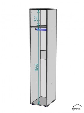 Шкаф Linnea MHR-1 2050х400х510 (ДВ-М 11.1.25) в Краснокамске - krasnokamsk.mebel24.online | фото 3