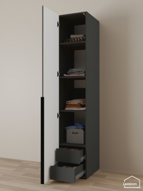 Шкаф Linnea MHR-1-4 2050х400х510 (Графит-М 11.1.25) в Краснокамске - krasnokamsk.mebel24.online | фото 6