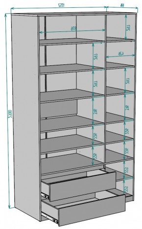 Шкаф Мальта H219 в Краснокамске - krasnokamsk.mebel24.online | фото 2