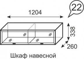 Шкаф навесной Венеция 22 бодега в Краснокамске - krasnokamsk.mebel24.online | фото 1