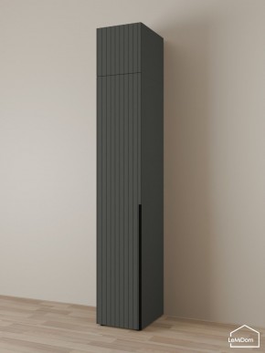 Шкаф с антресолью Linnea MHR-1A-4 2450х400х510 (Графит-М 11.1.25) в Краснокамске - krasnokamsk.mebel24.online | фото