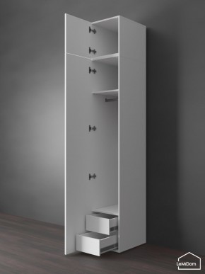 Шкаф с антресолью Linnea MHR-1POA-3 2450х400х510 (Белый-М 11.1.1) в Краснокамске - krasnokamsk.mebel24.online | фото 6